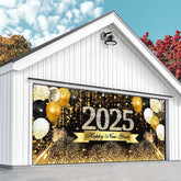 Aperturee - Aperturee Sparkling Bokeh Champagne 2025 Garage Door Banner